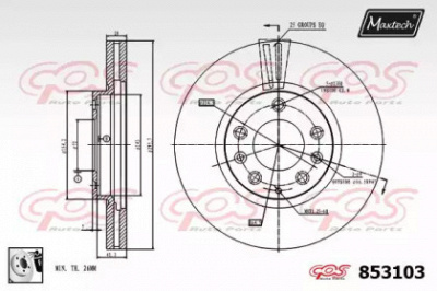 MAXTECH 8531030080 -  Тормозной диск
