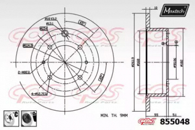 MAXTECH 8550486060 -  Тормозной диск