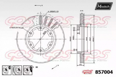 MAXTECH 8570046880 -  Тормозной диск