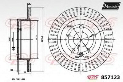 MAXTECH 8571236060 -  Тормозной диск