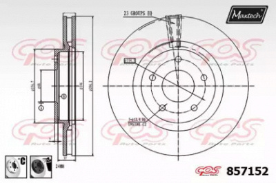 MAXTECH 8571526060 -  Тормозной диск