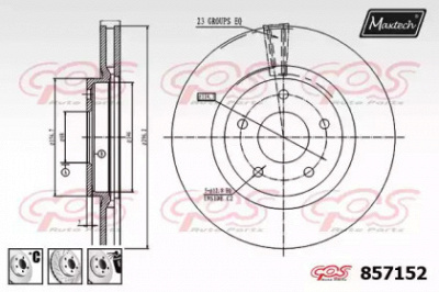 MAXTECH 8571526980 -  Тормозной диск