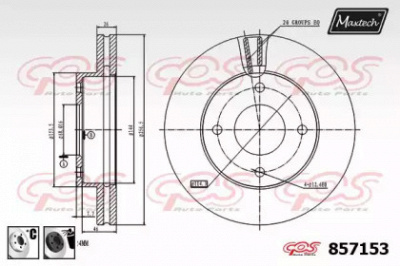 MAXTECH 8571536060 -  Тормозной диск