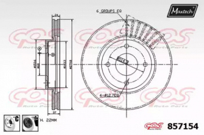 MAXTECH 8571546060 -  Тормозной диск