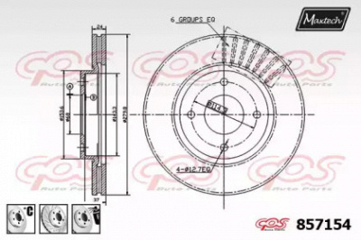 MAXTECH 8571546980 -  Тормозной диск