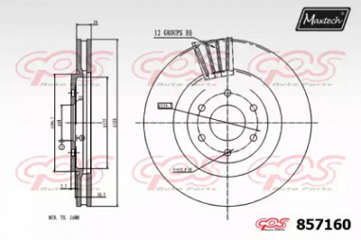 MAXTECH 8571600000 -  Тормозной диск