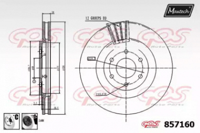 MAXTECH 8571606060 -  Тормозной диск