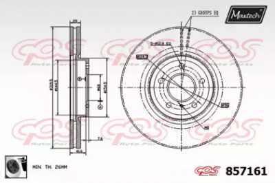 MAXTECH 8571610060 -  Тормозной диск
