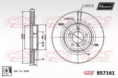 MAXTECH 8571610080 -  Тормозной диск