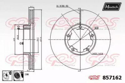 MAXTECH 8571626060 -  Тормозной диск