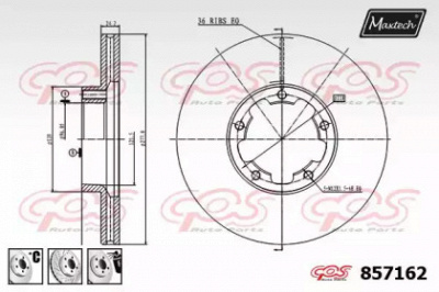 MAXTECH 8571626980 -  Тормозной диск