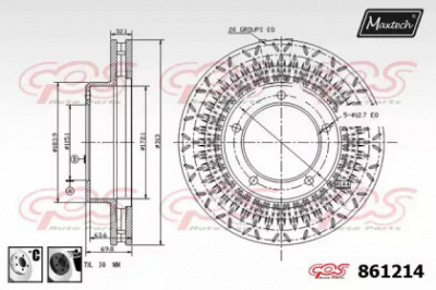 MAXTECH 8612146060 -  Тормозной диск