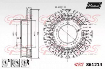 MAXTECH 8612146980 -  Тормозной диск