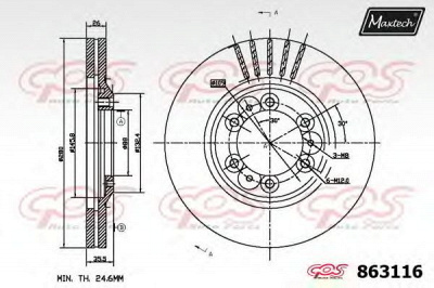 MAXTECH 8631166880 -  Тормозной диск