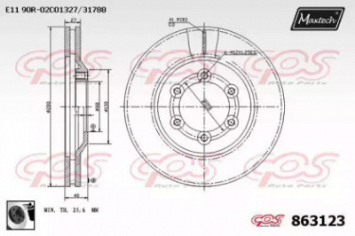 MAXTECH 8631230060 -  Тормозной диск