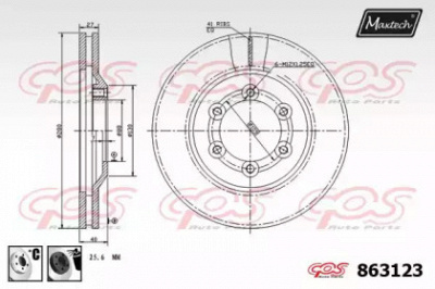 MAXTECH 8631236060 -  Тормозной диск