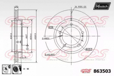 MAXTECH 8635036060 -  Тормозной диск