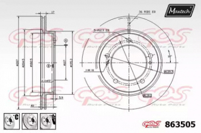 MAXTECH 8635056880 -  Тормозной диск