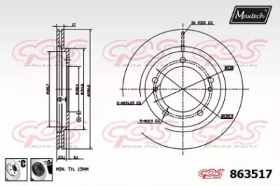 MAXTECH 8635176060 -  Тормозной диск