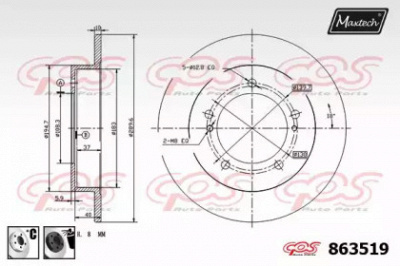 MAXTECH 8635196060 -  Тормозной диск