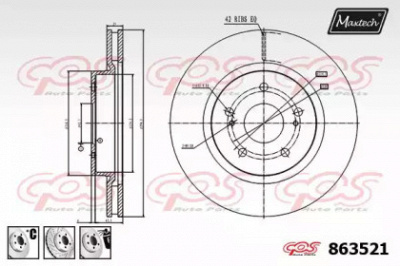 MAXTECH 8635216980 -  Тормозной диск