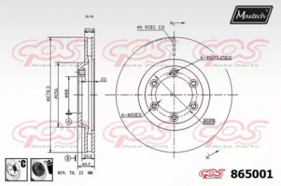 MAXTECH 8650016060 -  Тормозной диск