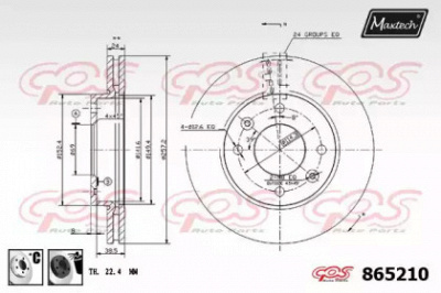 MAXTECH 8652106060 -  Тормозной диск
