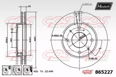 MAXTECH 8652276980 -  Тормозной диск