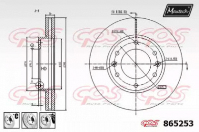 MAXTECH 8652536980 -  Тормозной диск