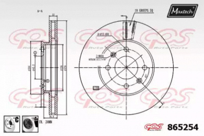 MAXTECH 8652546060 -  Тормозной диск