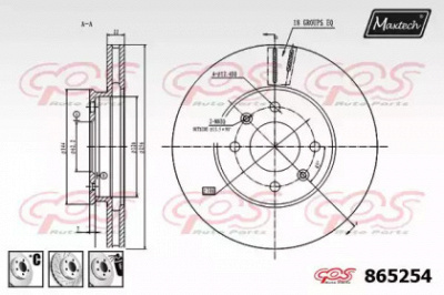 MAXTECH 8652546880 -  Тормозной диск