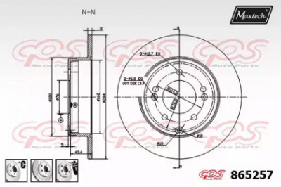 MAXTECH 8652576880 -  Тормозной диск