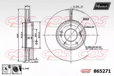 MAXTECH 8652716060 -  Тормозной диск