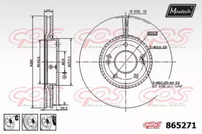 MAXTECH 8652716880 -  Тормозной диск