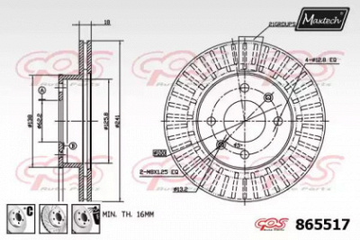 MAXTECH 8655176880 -  Тормозной диск