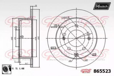MAXTECH 8655230060 -  Тормозной диск