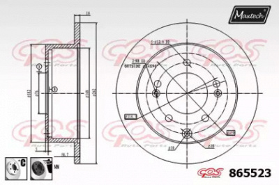 MAXTECH 8655236060 -  Тормозной диск