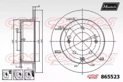 MAXTECH 8655236980 -  Тормозной диск