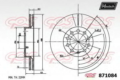 MAXTECH 8710846980 -  Тормозной диск