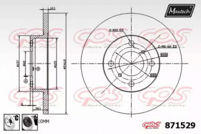 MAXTECH 8715296060 -  Тормозной диск