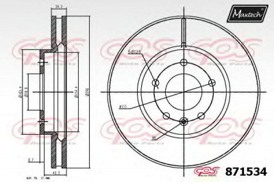 MAXTECH 8715346980 -  Тормозной диск