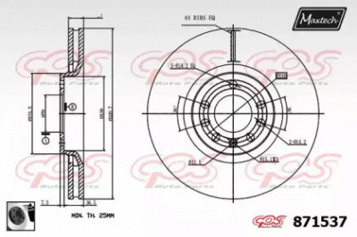 MAXTECH 8715370060 -  Тормозной диск
