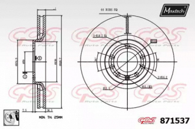 MAXTECH 8715370080 -  Тормозной диск
