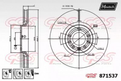 MAXTECH 8715376980 -  Тормозной диск