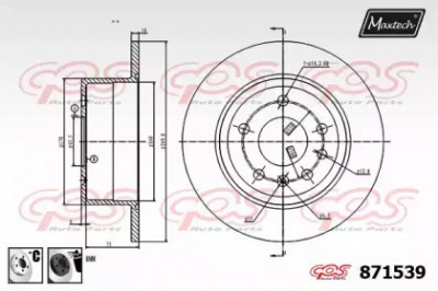 MAXTECH 8715396060 -  Тормозной диск