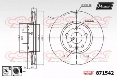 MAXTECH 8715426060 -  Тормозной диск