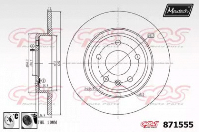 MAXTECH 8715556060 -  Тормозной диск