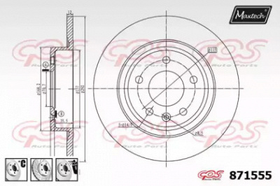 MAXTECH 8715556980 -  Тормозной диск