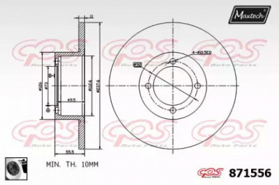 MAXTECH 8715560060 -  Тормозной диск