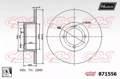MAXTECH 8715560080 -  Тормозной диск